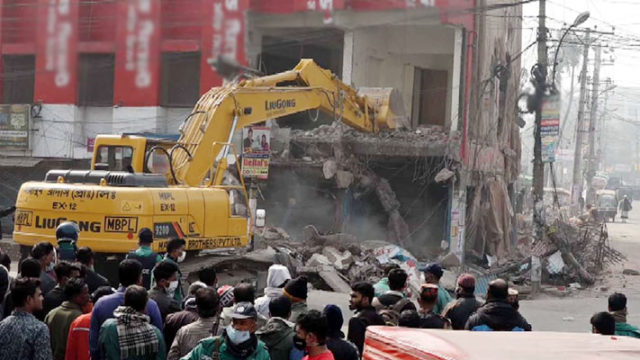 খুলনায় আবারও অবৈধ স্থাপনা উচ্ছেদ