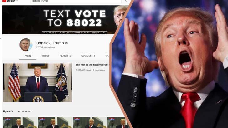 এবার বন্ধ করে দেওয়া হলো ট্রাম্পের ইউটিউব চ্যানেল