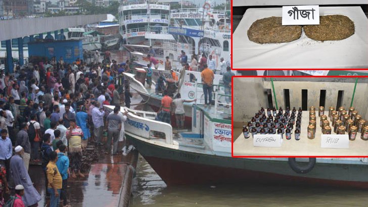 বরিশালের সোহাগী লঞ্চে রাতে অভিযান