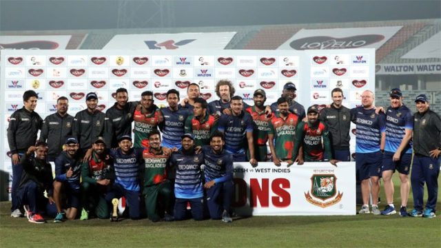 উইন্ডিজকে হোয়াইটওয়াশ করল টাইগাররা