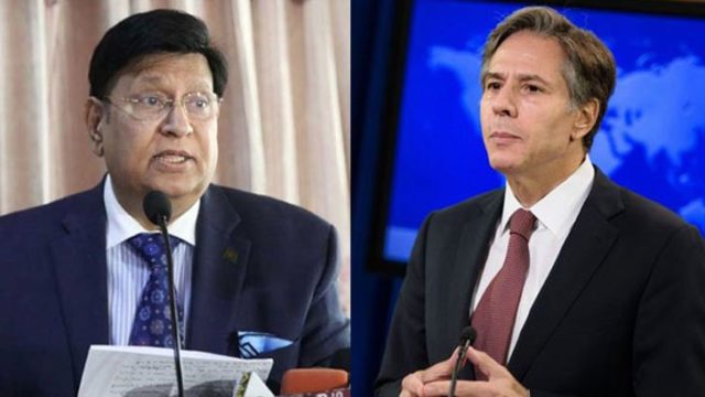 মার্কিন পররাষ্ট্রমন্ত্রীকে চিঠি, ঘনিষ্ঠভাবে কাজ করার ইচ্ছা জানাল ঢাকা