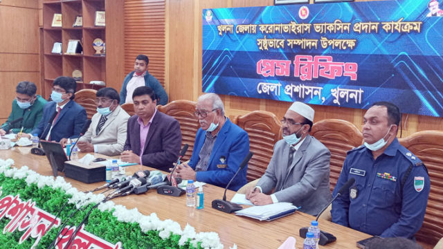 খুলনায় ৪০ কেন্দ্রে করোনাভাইরাস ভ্যাকসিন প্রদান শুরু রোববার