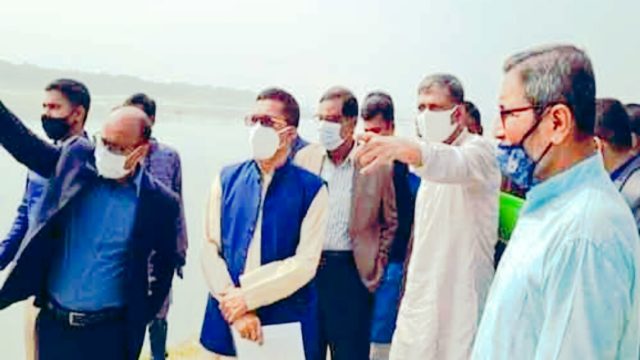 মাগুরায় পানি সম্পদ উপ-মন্ত্রী’র মধুমতি ও গড়াই নদীর ভাঙ্গন এলাকা পরিদর্শন