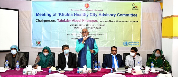 খুলনা স্বাস্থ্যকর শহর উপদেষ্টা কমিটির ২য় সভা খুলনা হবে বিশ্বের পাঁচটি স্বাস্থ্যকর শহরের একটি