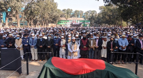 লাখো মানুষের শ্রদ্ধা আর ভালোবাসায় সিক্ত বীর মুক্তিযোদ্ধা মুনসুর আহমেদ