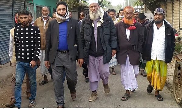 চিতলমারীতে চেয়ারম্যান প্রার্থী রজত শুভ্র রায়ের গণসংযোগ ও পথসভা