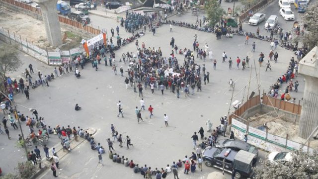 পলিটেকনিক শিক্ষার্থীদের শাহবাগে বিক্ষোভ, আটক ৫