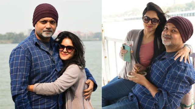 গঙ্গায় সৃজিত-মিথিলার রোমান্স, ছবি ভাইরাল