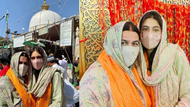 মাকে নিয়ে আজমির শরীফে সারা আলী খান