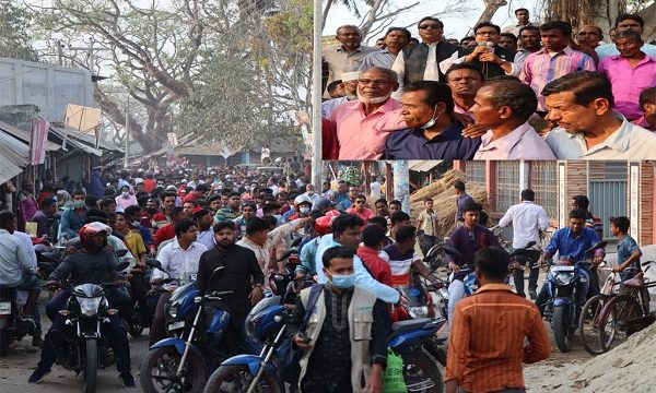 তালায় সাবেক চেয়ারম্যান প্রণব ঘোষ বাবলু’র শোডাউন