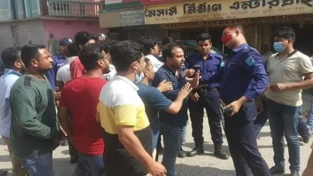 ফরিদপুরে ছাত্রদলের মিছিল ছত্রভঙ্গ করে দিলো পুলিশ