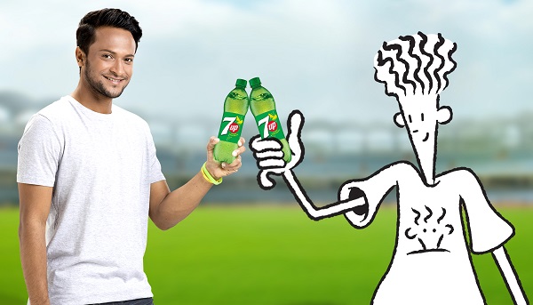 সেভেনআপ-এর ক্যাম্পেইনে ব্র্যান্ড অ্যাম্বাসেডর সাকিব আল হাসান