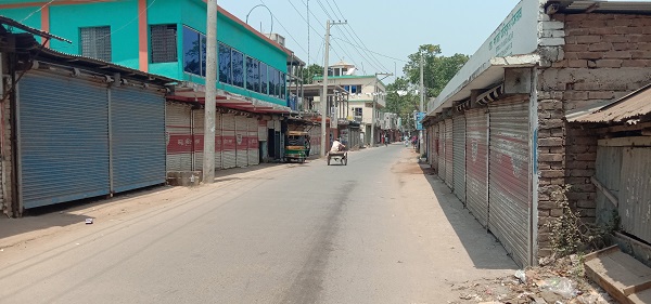 মোল্লাহাটে লক ডাউন পালিত