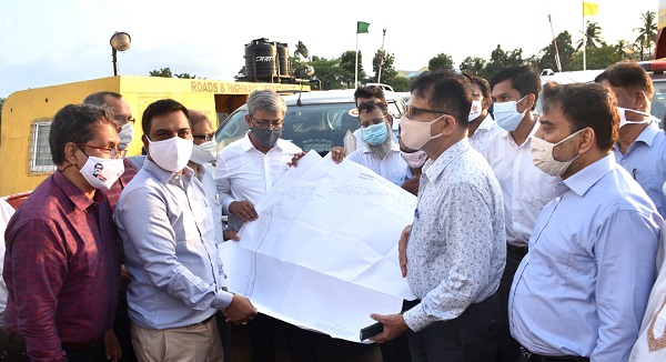 খুলনার দিঘলিয়া-ভৈরব সেতু প্রকল্পের কার্যক্রম পরিদর্শন