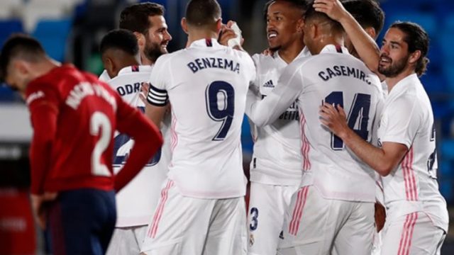 দুর্দান্ত জয়ে লিগ শিরোপার দৌড়ে টিকে রইল রিয়াল