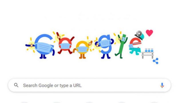 করোনা সচেতনতায় গুগলের ডুডল