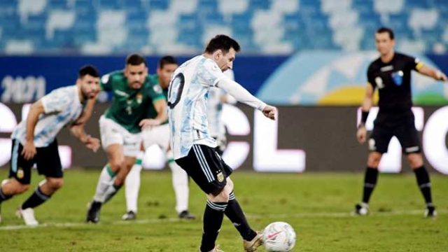 বলিভিয়াকে উড়িয়ে গ্রুপ চ্যাম্পিয়ন আর্জেন্টিনা