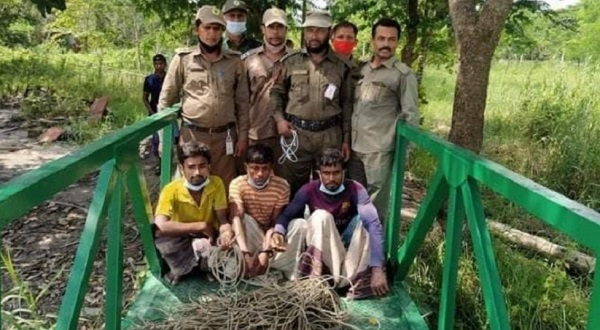 সুন্দরবনের কাতলেশ্বর থেকে তিন হরিণ শিকারীকে আটক