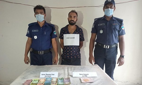 মোল্লাহাটে ইয়াবা ও নগদ টাকাসহ মাদক কারবারি মতিন আটক