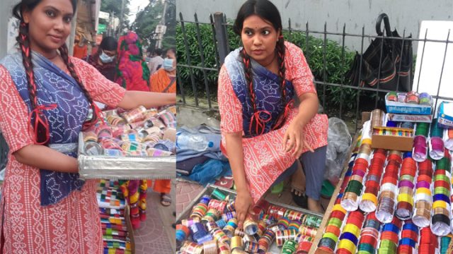 চুড়িওয়ালীর বেশে অপ্সরা সুহি