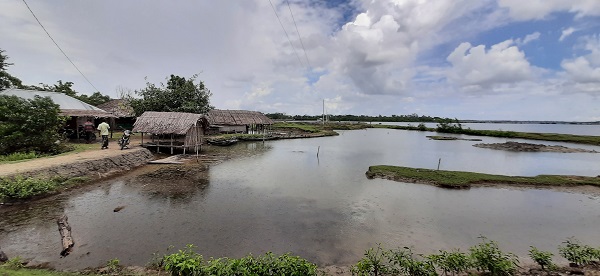 মোংলায় একটি চিংড়ি ঘের দখল নিয়ে দুইটি গ্রুপ মুখোমখি অবস্থানে