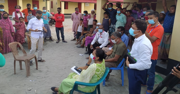 আশ্রয়ণ প্রকল্প নিয়ে অভিযোগ, পরিদর্শন করলেন ইউএনও