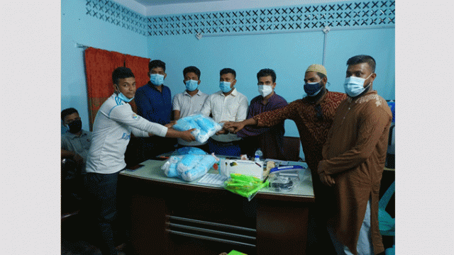 নলতায় বিভিন্ন ব্লাড ব্যাংকের সদস্যদের মাঝে স্বাস্থ্য সুরক্ষা সামগ্রী বিতরণ