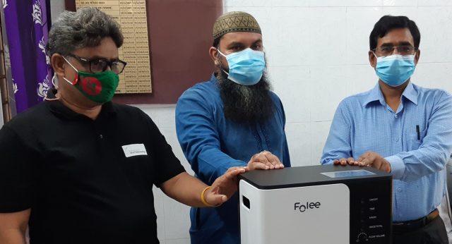 মোংলা স্বাস্থ্য কমপ্লেক্সে শেখ রাসেল অক্সিজেন ব্যাংক’র কনসেনট্রেটর প্রদান