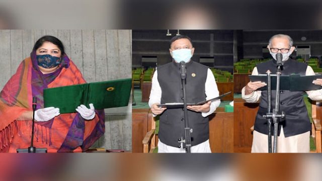 শপথ নিলেন নবনির্বাচিত দুই সংসদ সদস্য