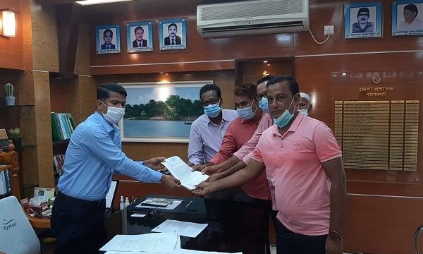 মোংলার কৃষিজমি রক্ষার দাবীতে কৃষকদের বাগেরহাট জেলা প্রশাসকের বরাবর স্মারকলিপি প্রদান