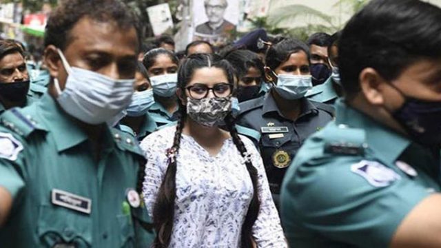 রিমান্ড শেষে আজ আদালতে হাজির করা হবে পরীমণিকে