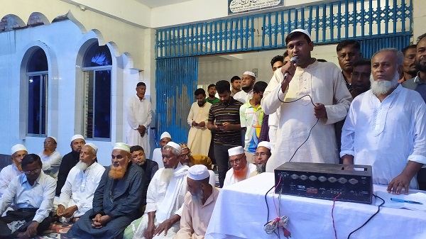 চিতলমারীতে নৌকা প্রতীকের চেয়ারম্যান প্রার্থী মাসুদ সর্দারের নির্বাচনী সভা