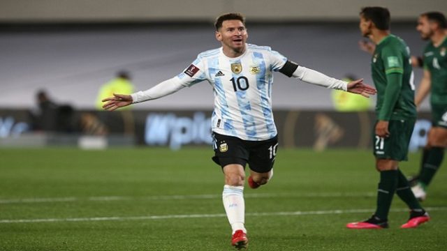 মেসির হ্যাটট্রিকে আর্জেন্টিনার জয়