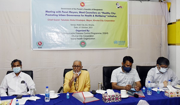 খুলনায় স্বাস্থ্যকর শহর প্রকল্পের মতবিনিময় সভা অনুষ্ঠিত