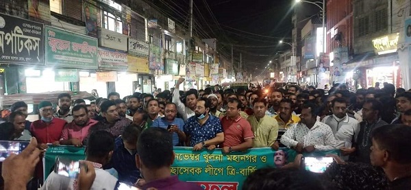 সম্মেলন সফল করতে মহানগর ও জেলা স্বেচ্ছাসেবক লীগের আনন্দ মিছিল