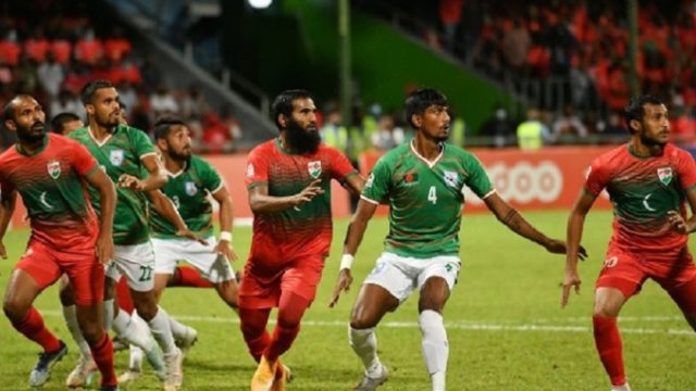 মালদ্বীপের কাছে ২-০ গোলে হারলো বাংলাদেশ