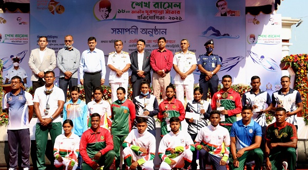 জাতির পিতার জন্মশত বার্ষিকী ও স্বাধীনতার সুবর্ণজয়ন্তী উপলক্ষে ‘শেখ রাসেল ১৮তম জাতীয় দূরপাল্লা সাঁতার প্রতিযোগিতা অনুষ্ঠিত