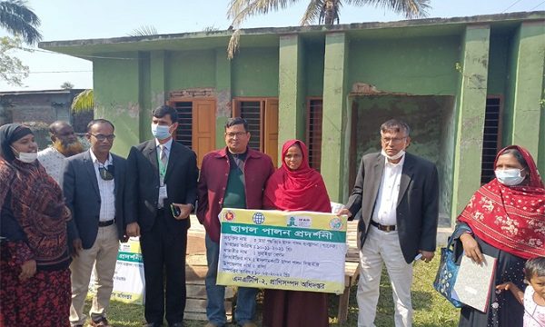 তালায় সিআইজি সদস্যদের মাঝে উপকরণ বিতরণ