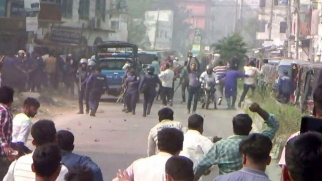 নাটোরে বিএনপি-পুলিশের সংঘর্ষে আহত ২০