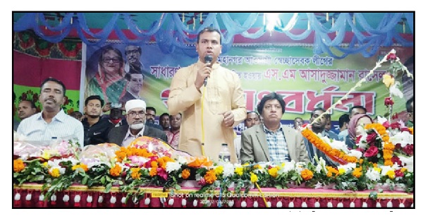 মোরেলগঞ্জে খুলনা মহানগর স্বেচ্ছাসেবক লীগের সাধারন সম্পাদক রাসেলকে সংবর্ধনা