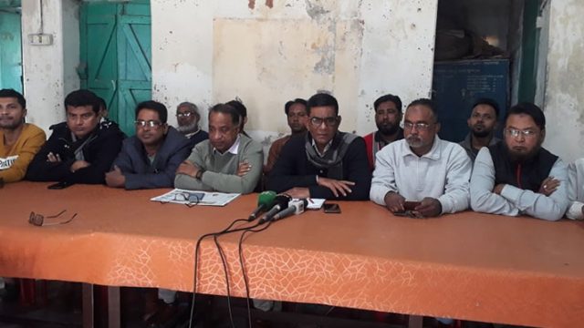 খুলনায় নেতাকর্মীদের হয়রানি বন্ধের দাবিতে বিএনপির সংবাদ সম্মেলন
