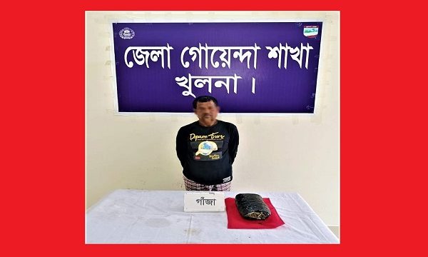 ডুমুরিয়ায় ২ কেজি গাঁজাসহ গ্রেফতার ১