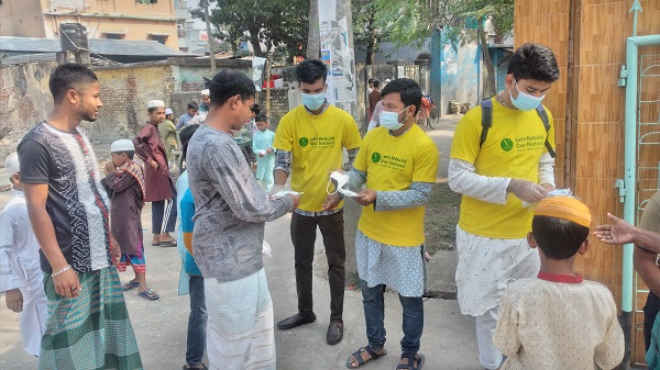 খুলনার নয়টি গুরুত্বপূর্ণ স্থানে ভিবিডির মাস্ক বিতরণ