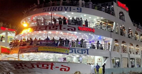 মাঝরাতে আবারও যাত্রীবাহী লঞ্চে আগুন