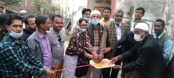 মোরেলগঞ্জের দৈবজ্ঞহাটীতে  শহীদ মিনার উদ্বোধন