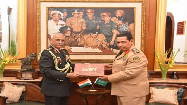 প্রথমবার ভারত সফর করলেন সৌদি আরবের সেনাপ্রধান