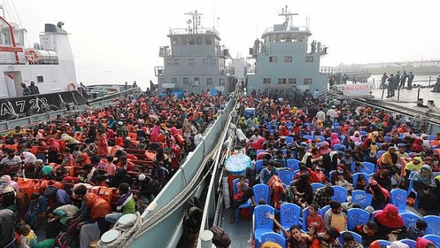 ভাসানচর গেলেন আরও ১৯০০ রোহিঙ্গা