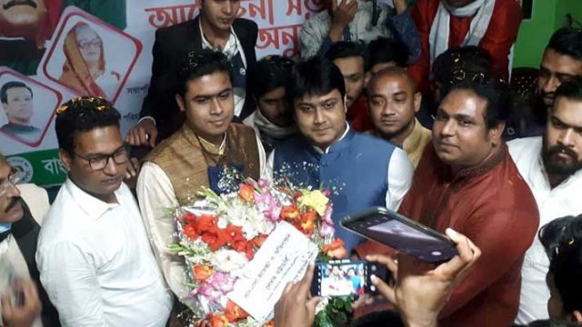 মণিরামপুরে ছাত্রলীগের কেন্দ্রীয় সভাপতি জয় ও সম্পাদক লেখক