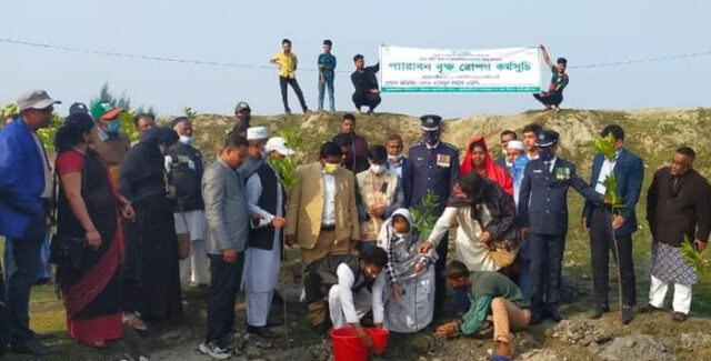 মোংলায় মাতৃভাষা দিবসে প্যারাবন গাছ রোপন করলেন বন উপমন্ত্রী