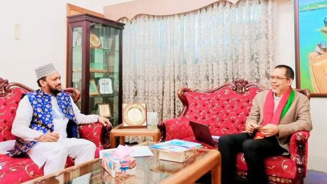 ঢাকায় নিযুক্ত ব্রুনাই হাইকমিশনারের সাথে সার্ক মানবাধিকার ফাউন্ডেশনের মহাসচিবের সাক্ষাৎ